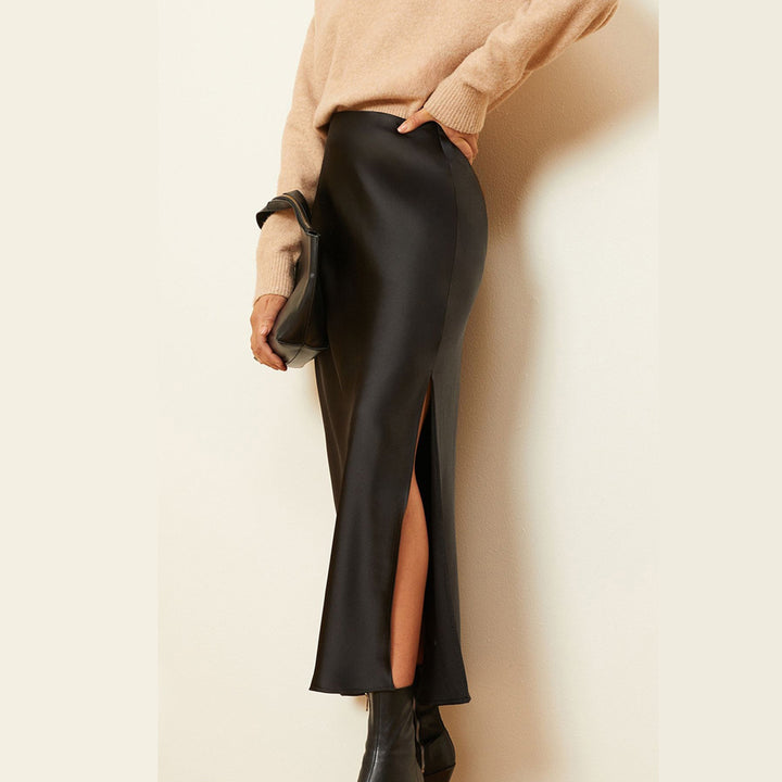 KALENE - Side-Slit Maxi Skirt