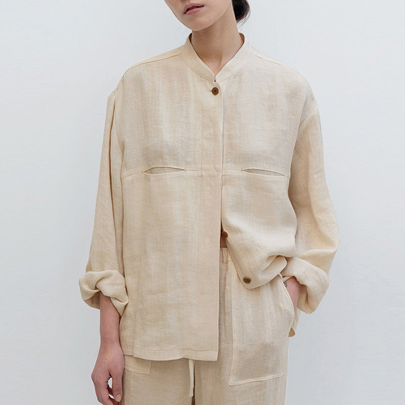 SAND - Linen Oversized Shirt