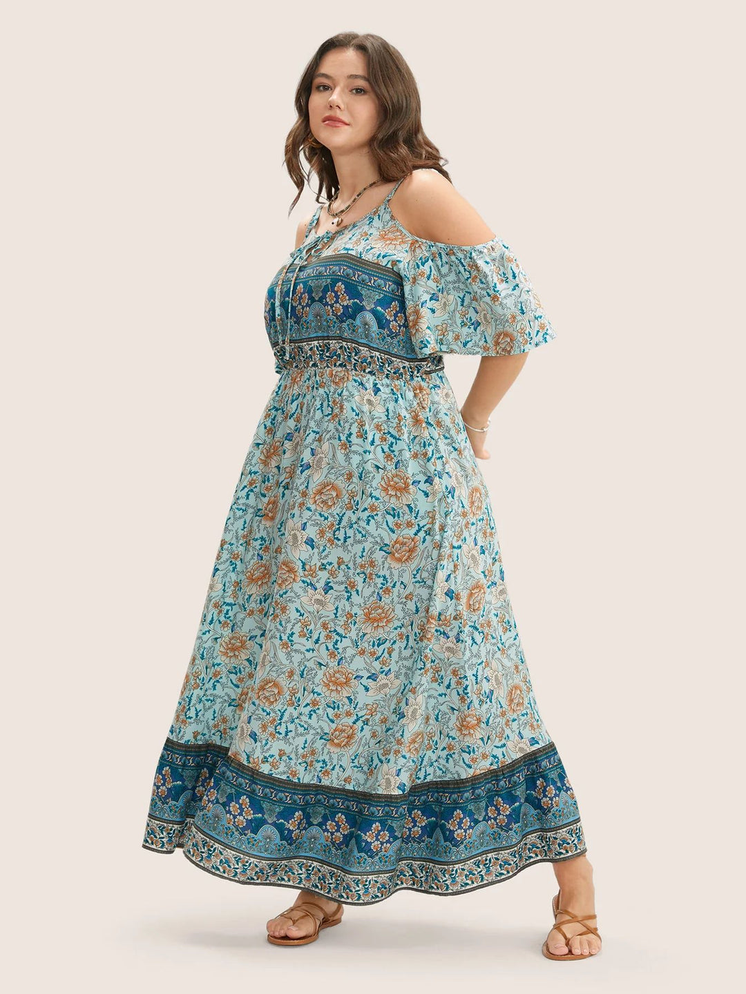 CALLIOPE - Bohemian Floral Maxi Dress