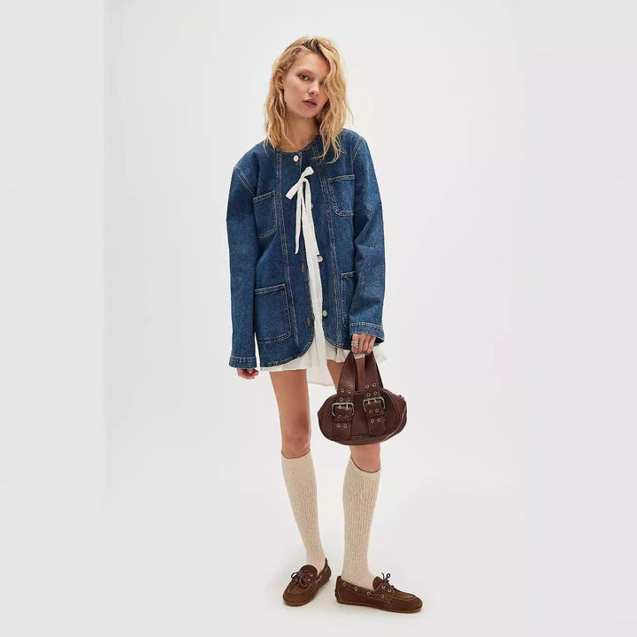 YLENIA - Oversized Denim Jacket