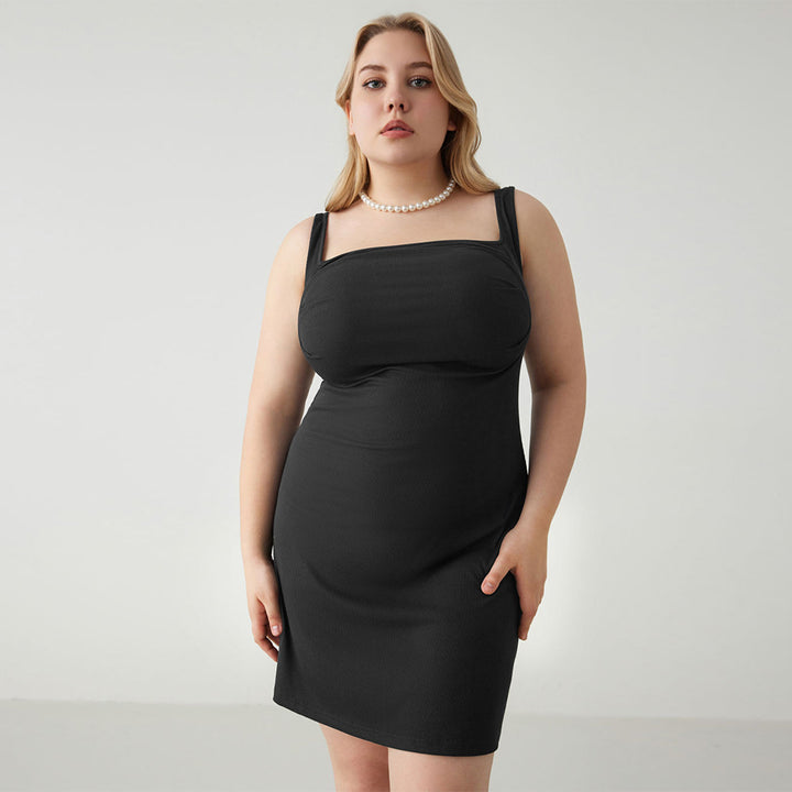 SHANI - Plus Size Black Dress