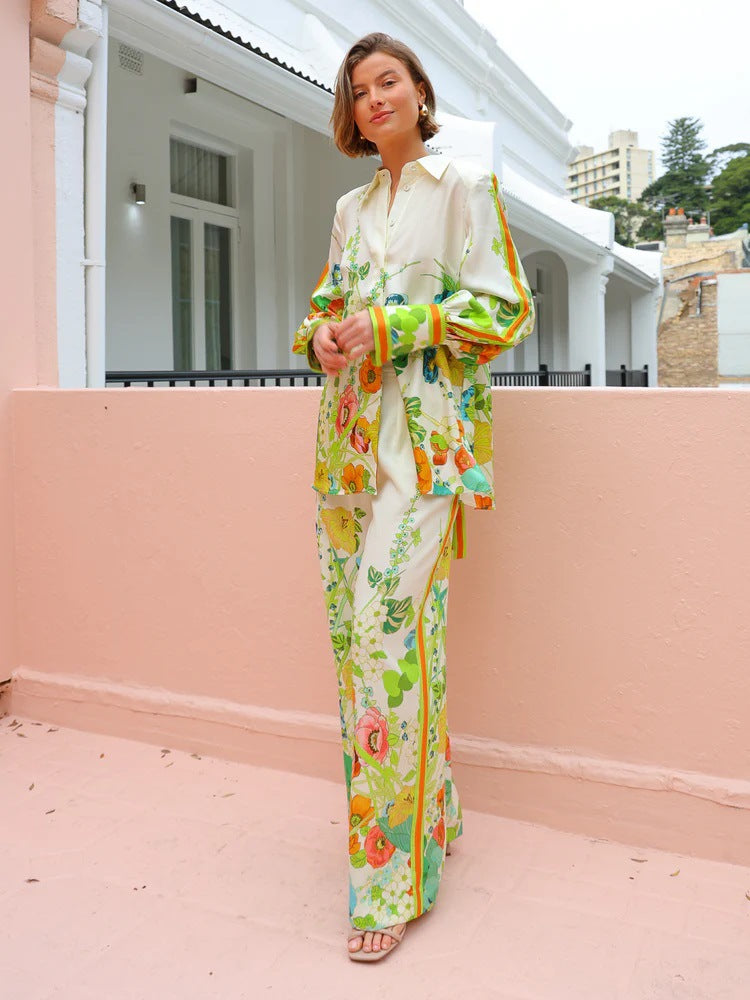 BLAISE - Vibrant Floral Two-Piece Set