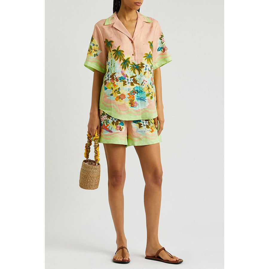 SIA - Tropical Print Two-Piece Set