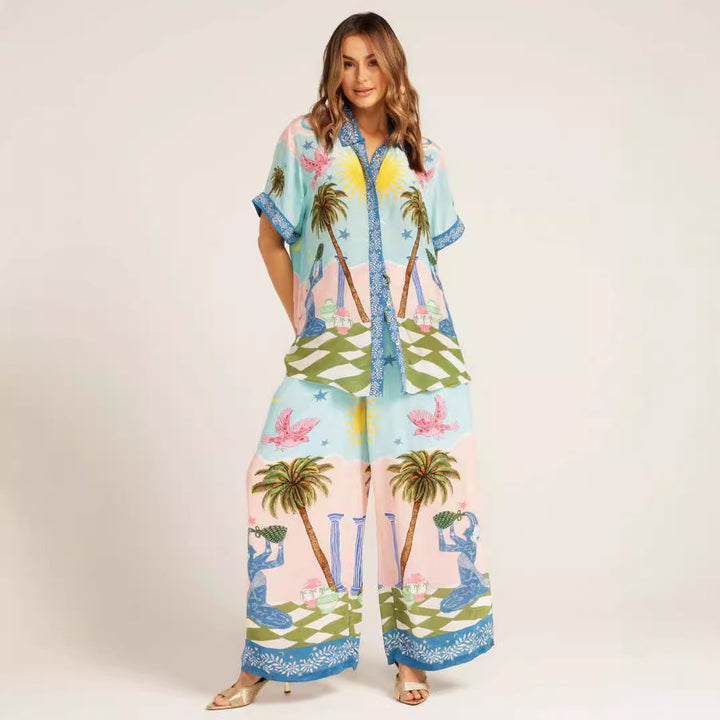 LORREE - Vibrant Tropical Print Set