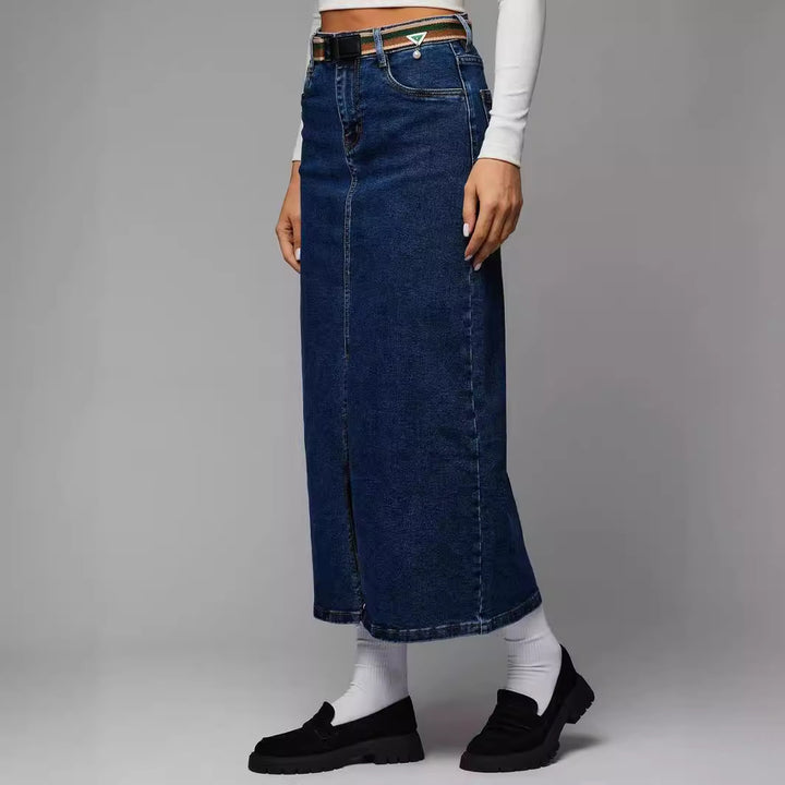 RAE - Split Denim Skirt