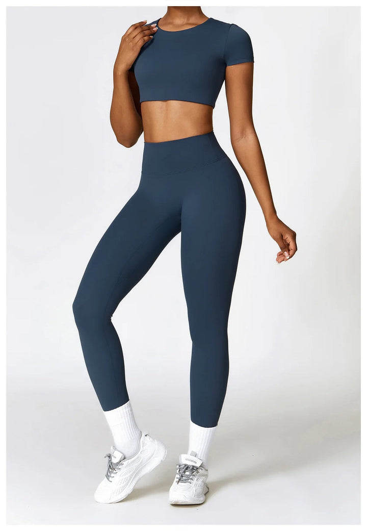 SPRT - Seamless Yoga Set With Crop Top