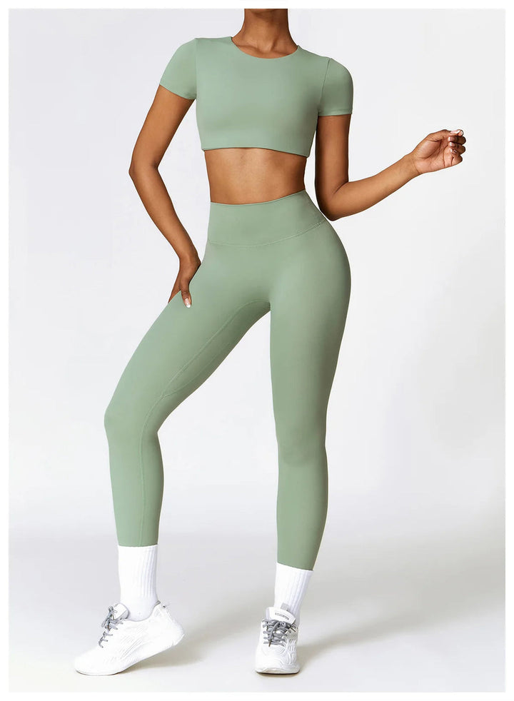 SPRT - Seamless Yoga Set With Crop Top