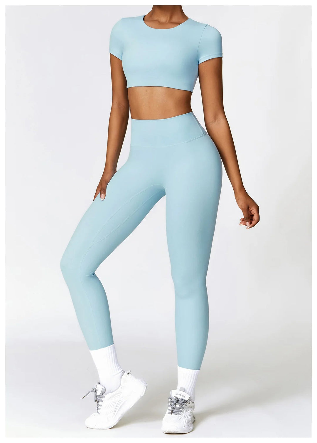 SPRT - Seamless Yoga Set With Crop Top