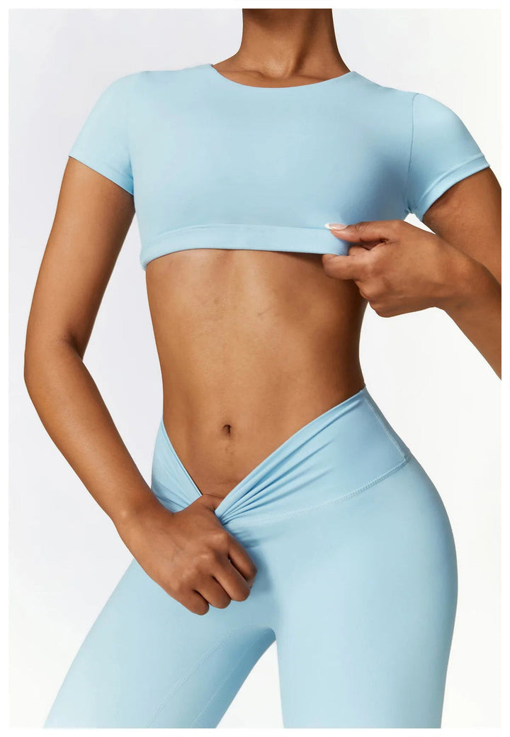 SPRT - Seamless Yoga Set With Crop Top