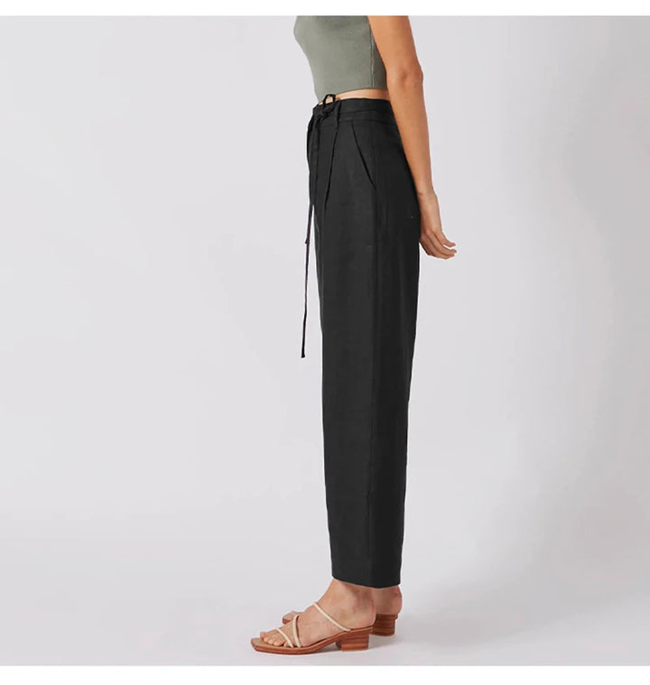 JETTA - Linen Wide-Leg Trousers