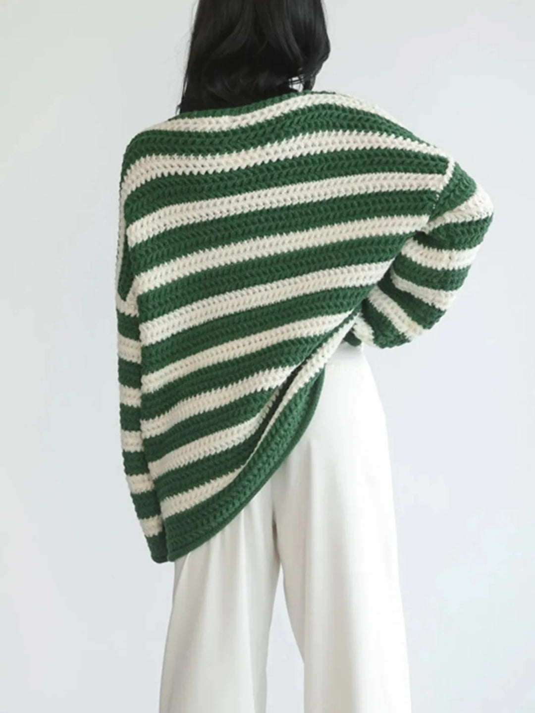 ISH - Striped Knit Pullover Sweater