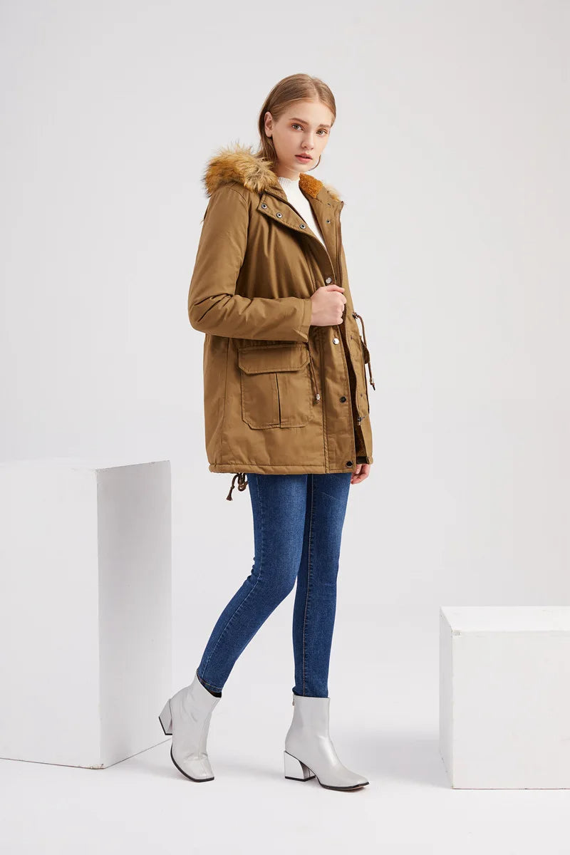 DARIA - Faux Fur Hooded Winter Parka