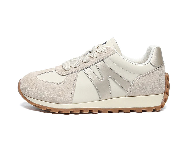 IONE - Retro Suede-Trimmed Runner Sneakers