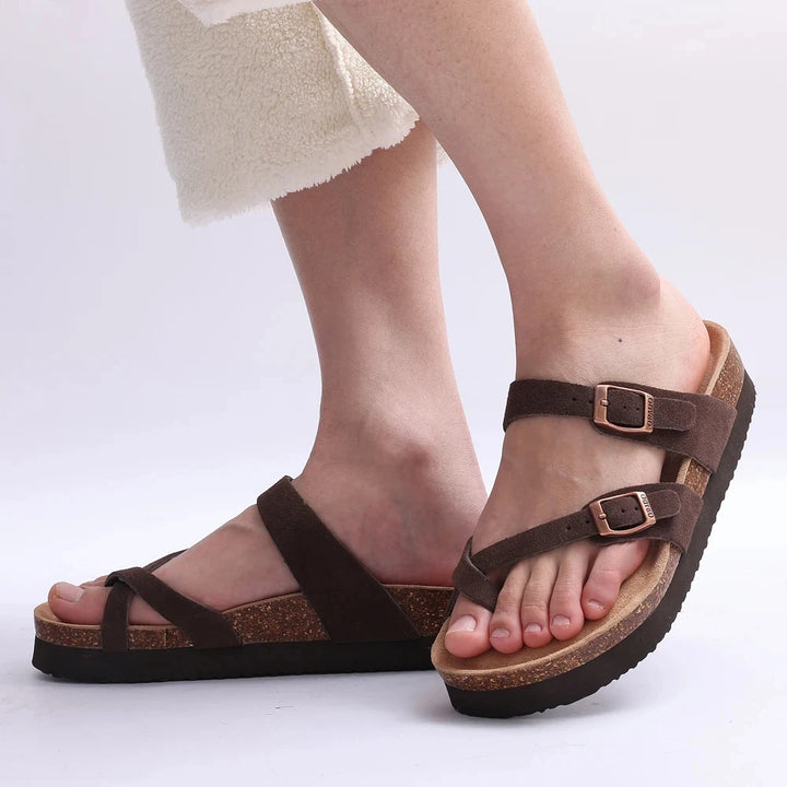 ORADO - Suede Slide Sandals