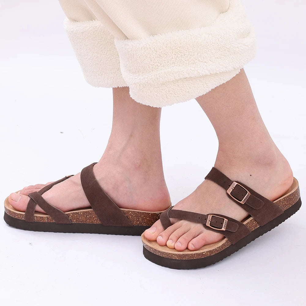 ORADO - Suede Slide Sandals