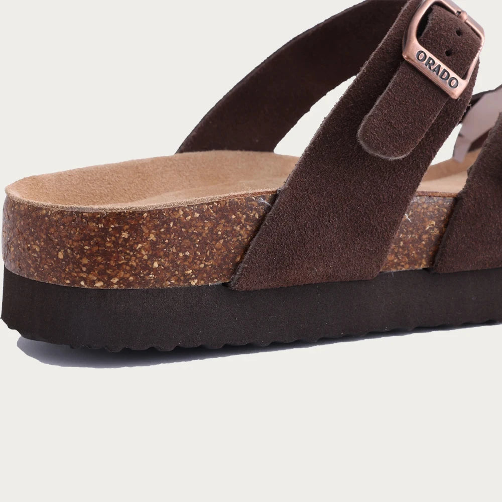 ORADO - Suede Slide Sandals