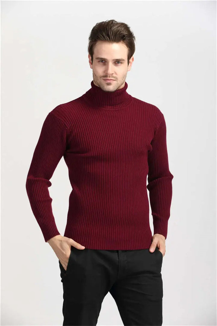 MAXWELL - Ribbed Turtleneck Sweater