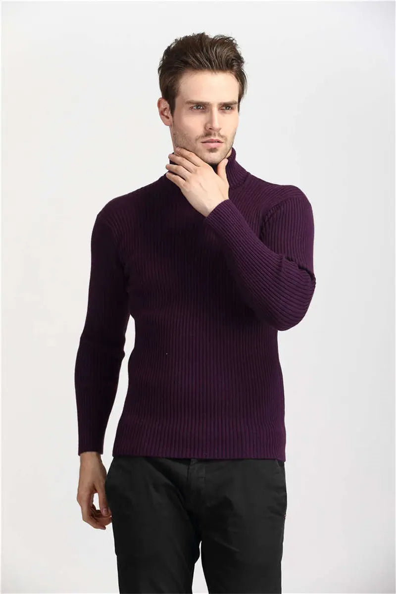 MAXWELL - Ribbed Turtleneck Sweater