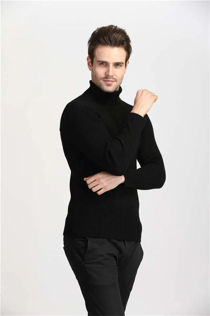 MAXWELL - Ribbed Turtleneck Sweater