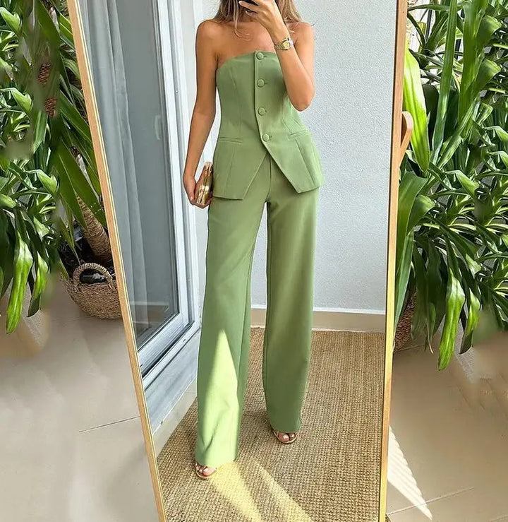 MIKONY - Strapless Pantsuit