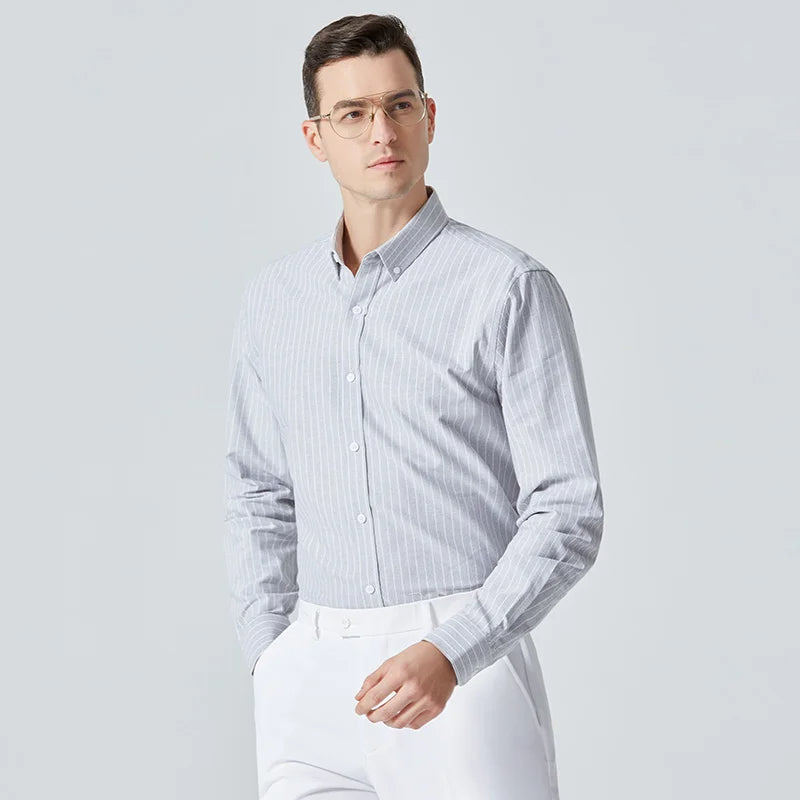 CARR - Classic Striped Button-Down Shirt