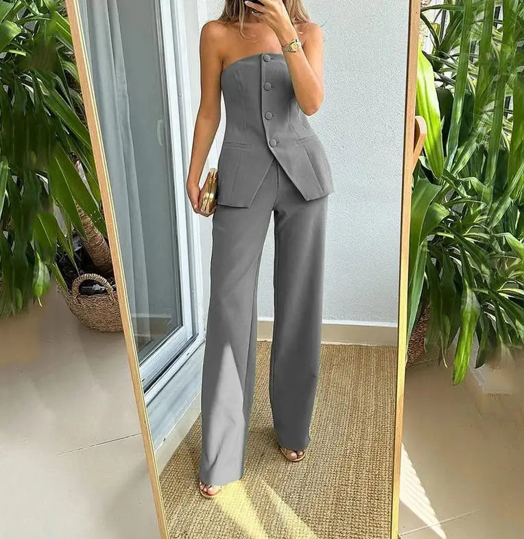 MIKONY - Strapless Pantsuit