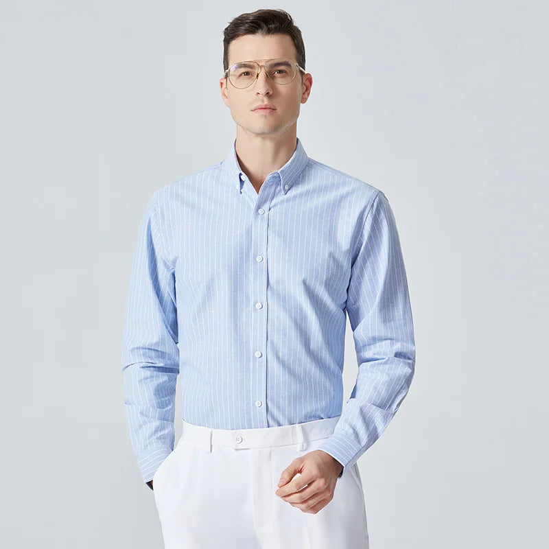 CARR - Classic Striped Button-Down Shirt