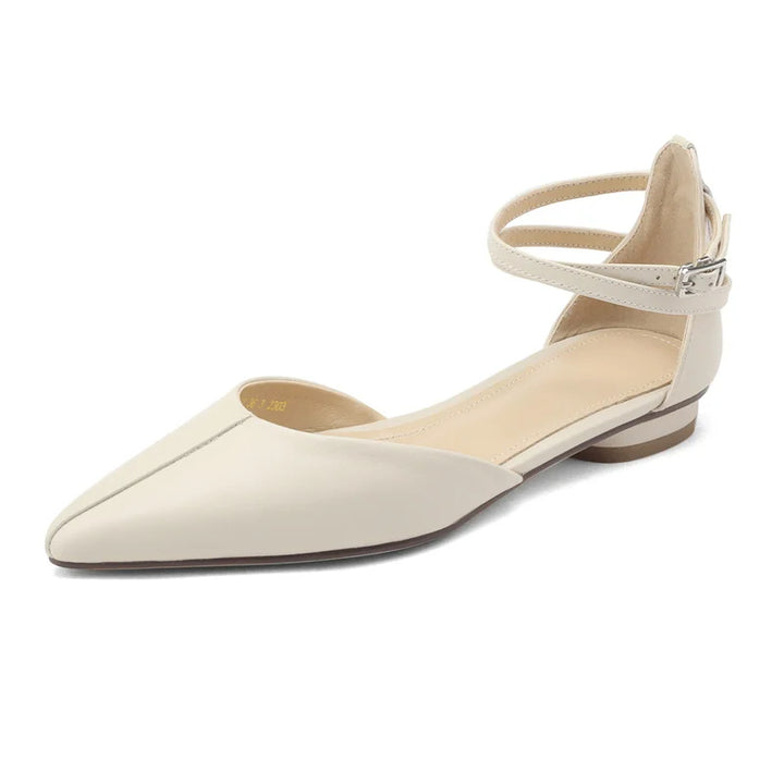 DORIS - Leather Pointed Toe Flats