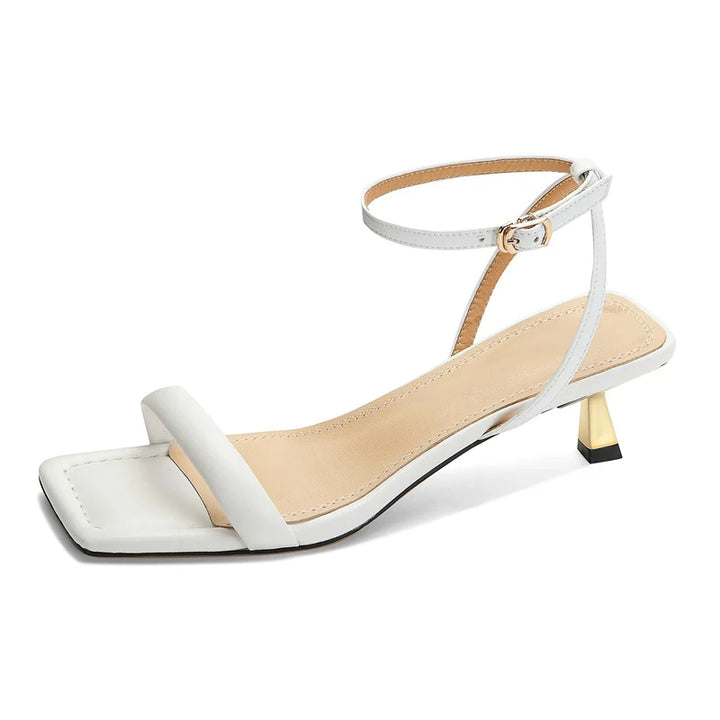 SUMMR - Leather Ankle Strap Sandals