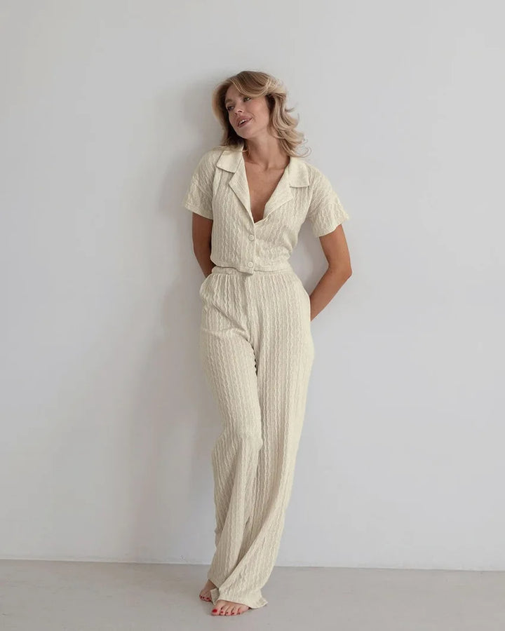 KAOMI - Textured Loungewear Set