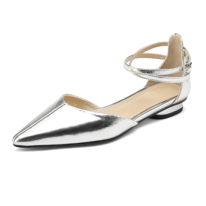 DORIS - Leather Pointed Toe Flats