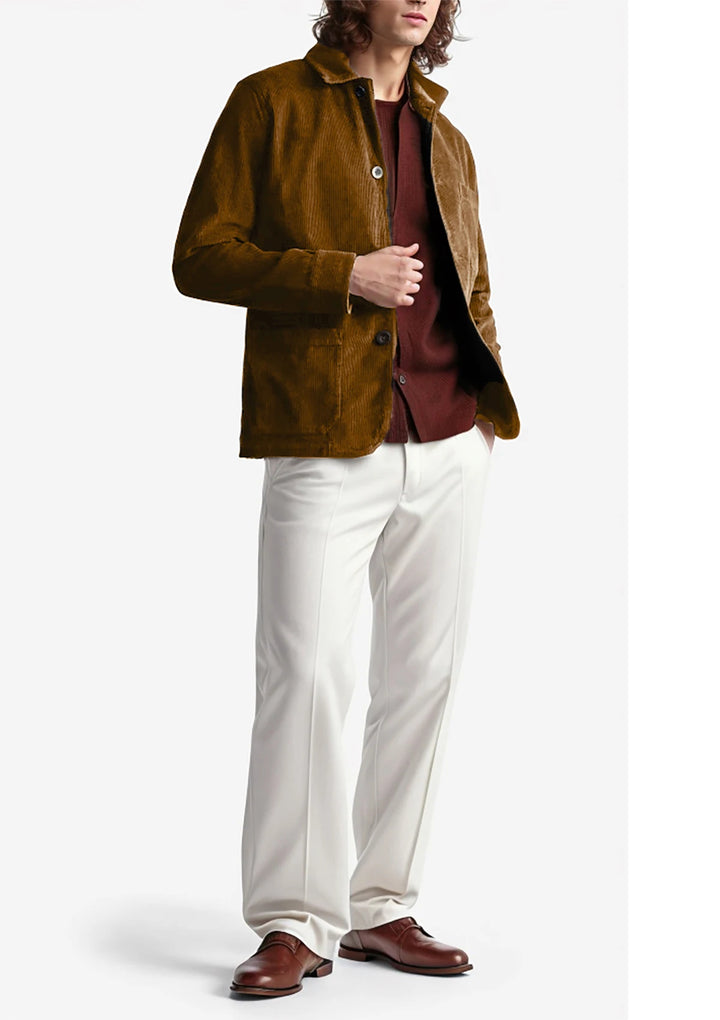 ANSEL - Corduroy Buttoned Jacket