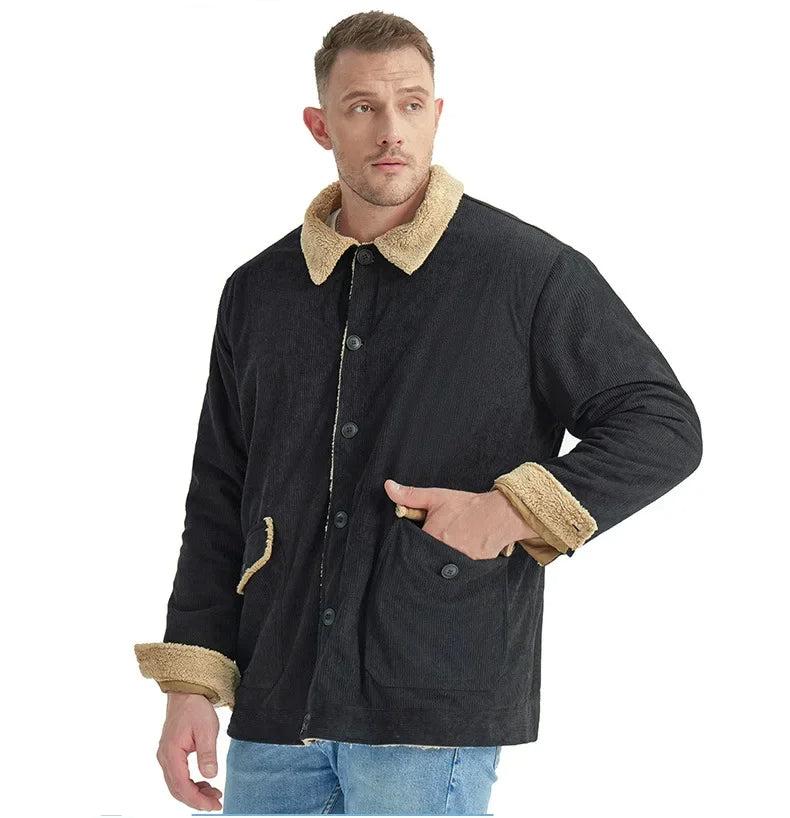 ABBEV - Men's Corduroy Sherpa Jacket