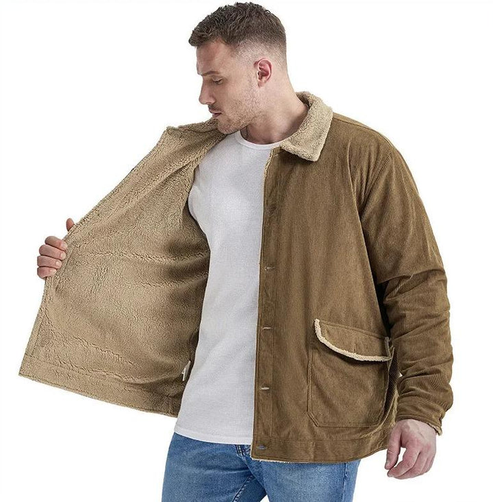 ABBEV - Men's Corduroy Sherpa Jacket