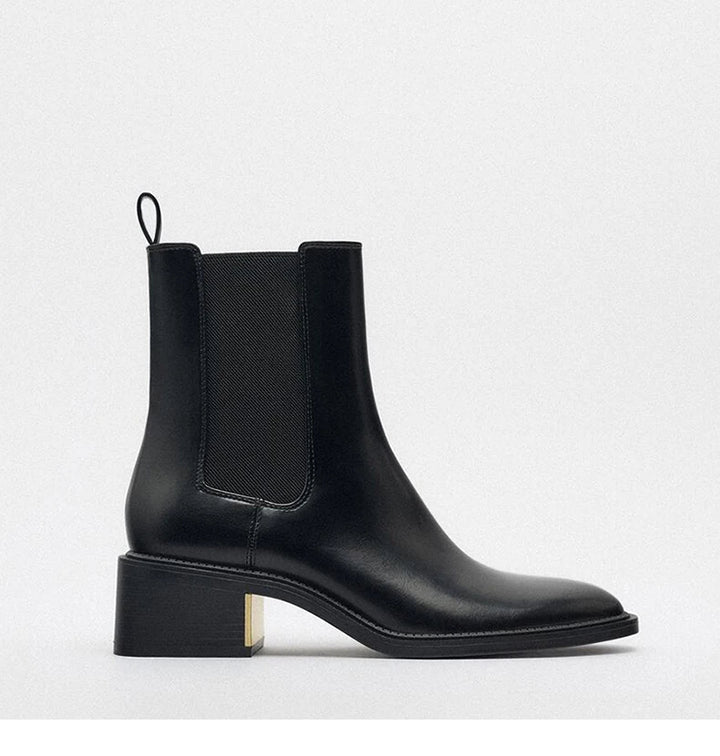 HEATHER - Leather Chelsea Boots