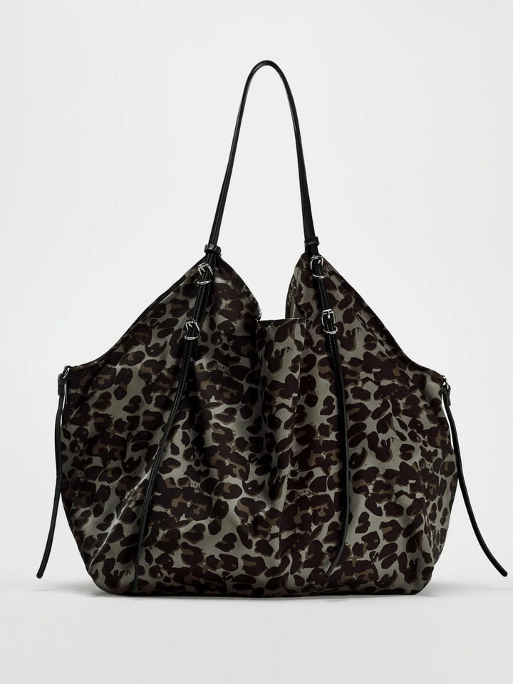 AMI - Leopard Print Tote Bag