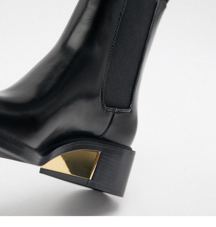 HEATHER - Leather Chelsea Boots