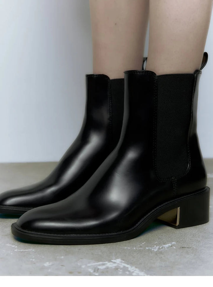 HEATHER - Leather Chelsea Boots