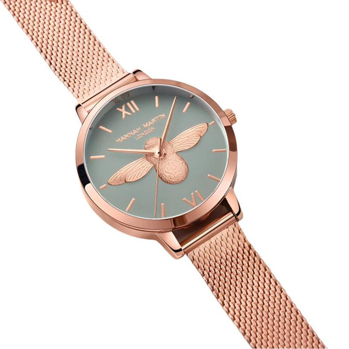 HHM - Rose Gold Mesh Watch + Free Bracelet