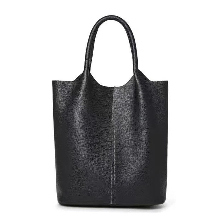 AMI - Large Leather Tote Bag