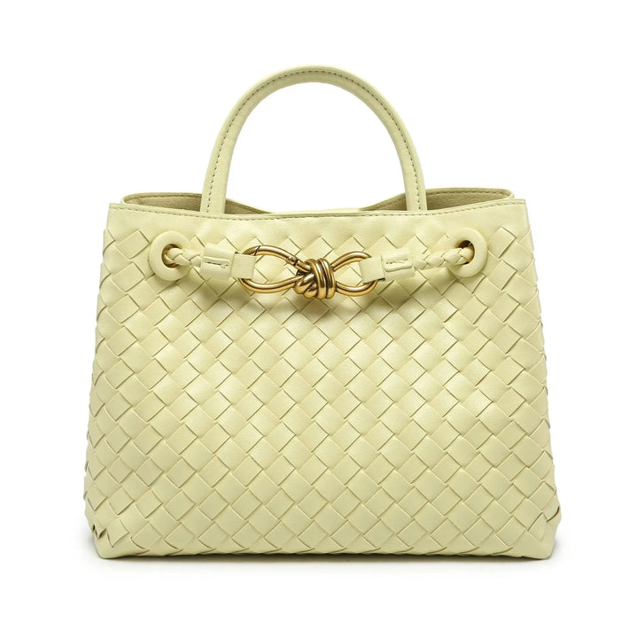 AMI - Vegan Leather Woven Handbag