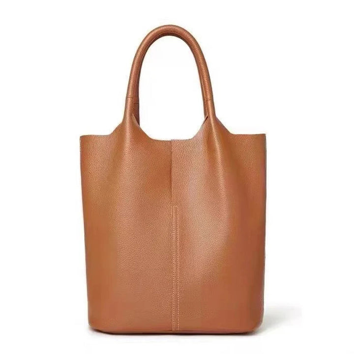 AMI - Large Leather Tote Bag