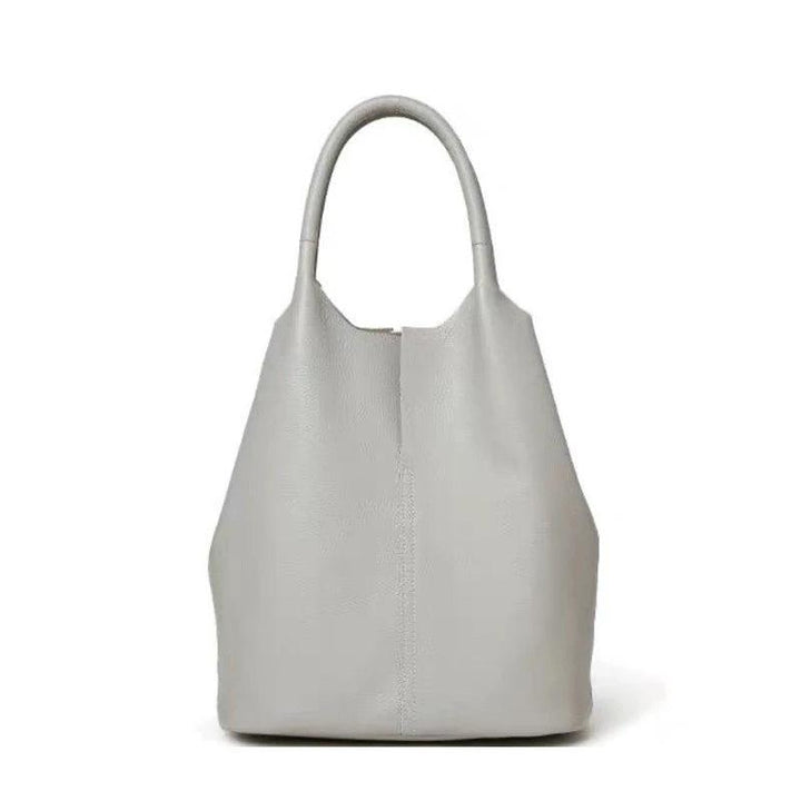 AMI - Large Leather Tote Bag