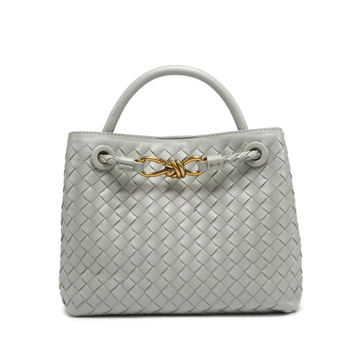 AMI - Vegan Leather Woven Handbag