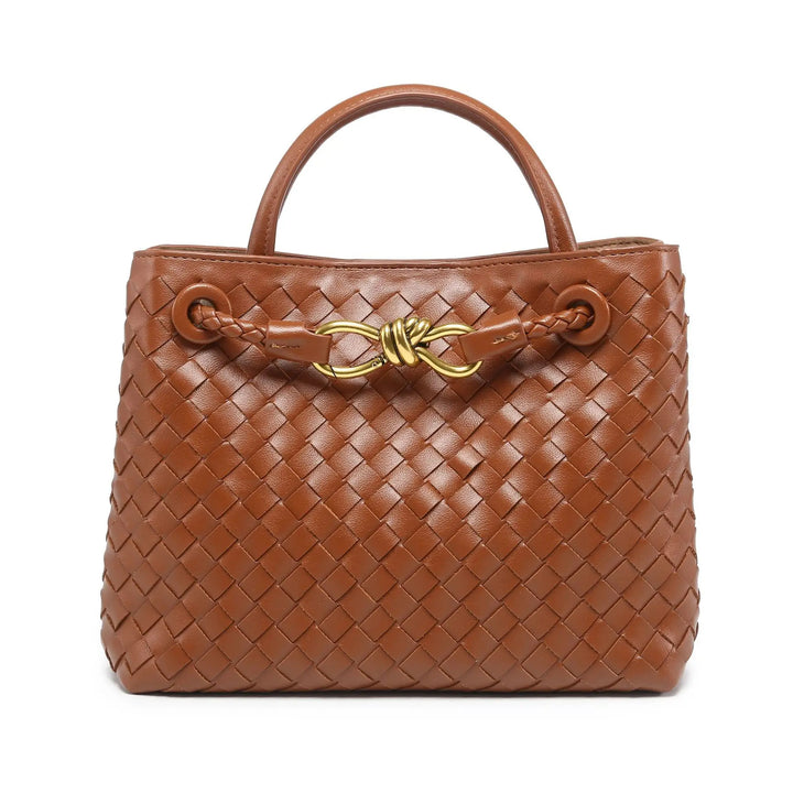 AMI - Vegan Leather Woven Handbag