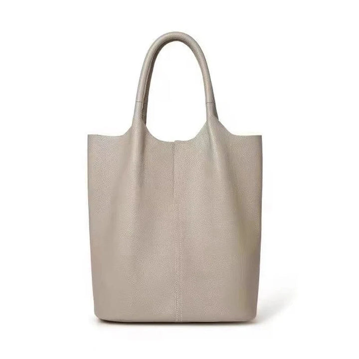 AMI - Large Leather Tote Bag