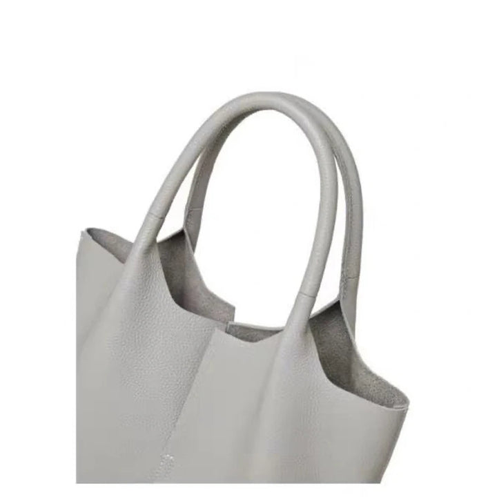 AMI - Large Leather Tote Bag