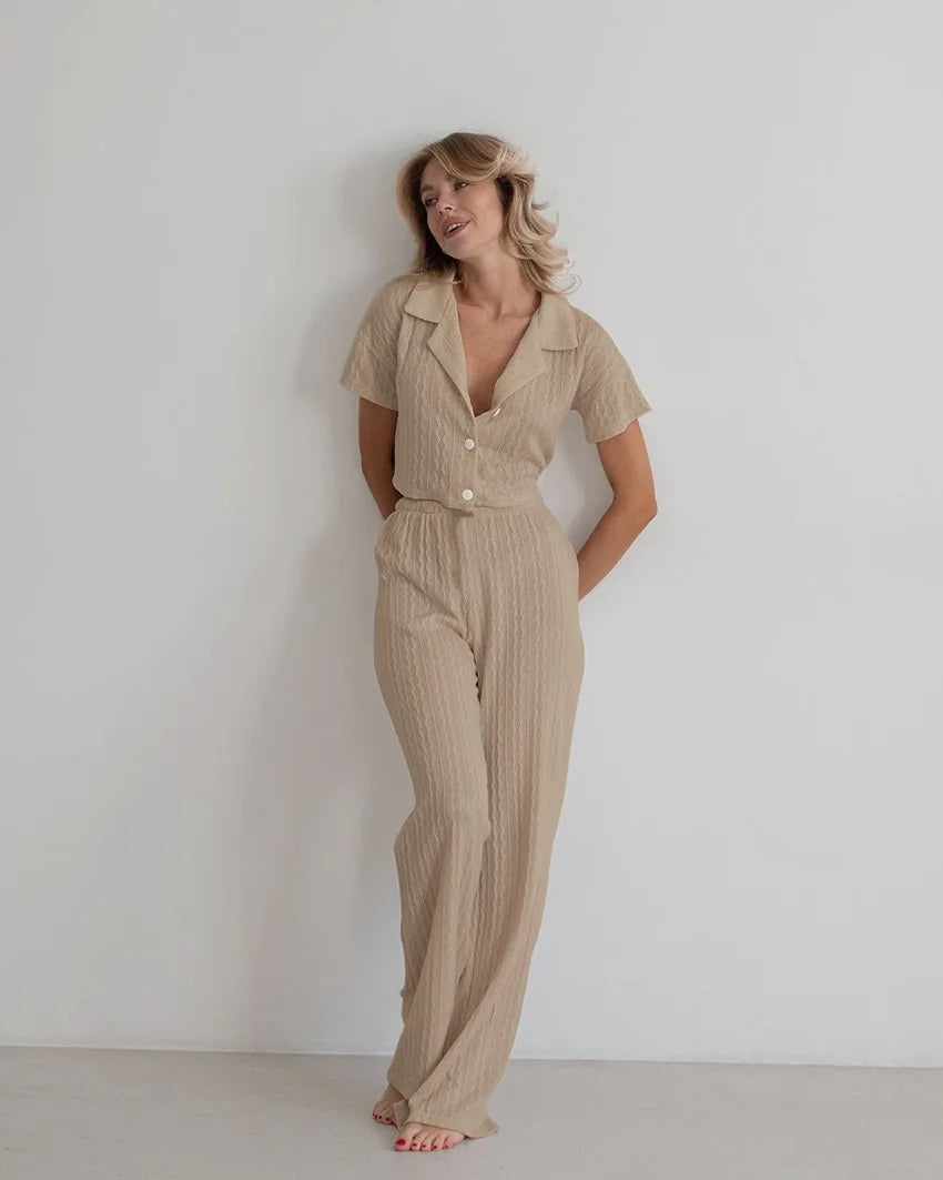 KAOMI - Textured Loungewear Set