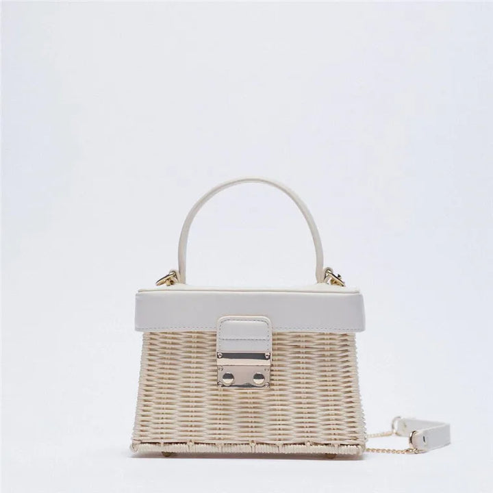 AMI - Woven Handbag with Chain