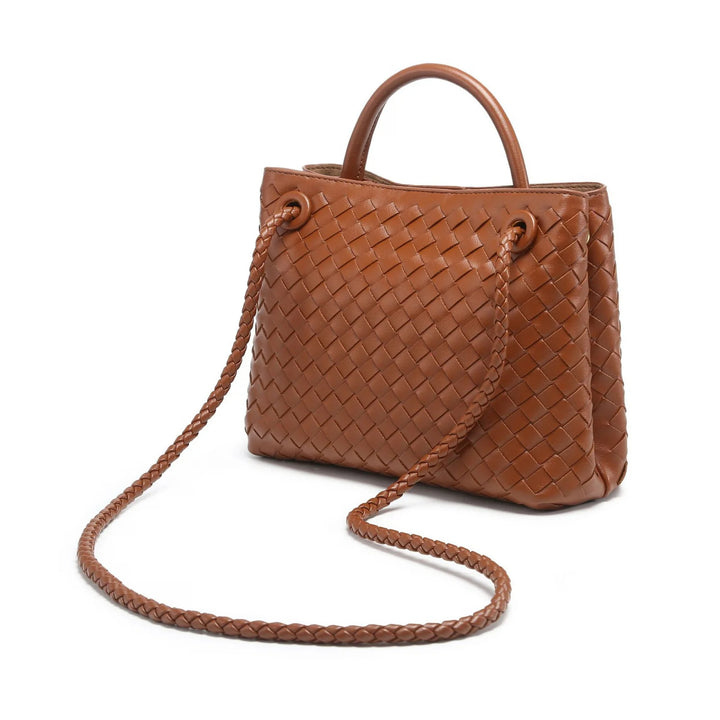 AMI - Vegan Leather Woven Handbag